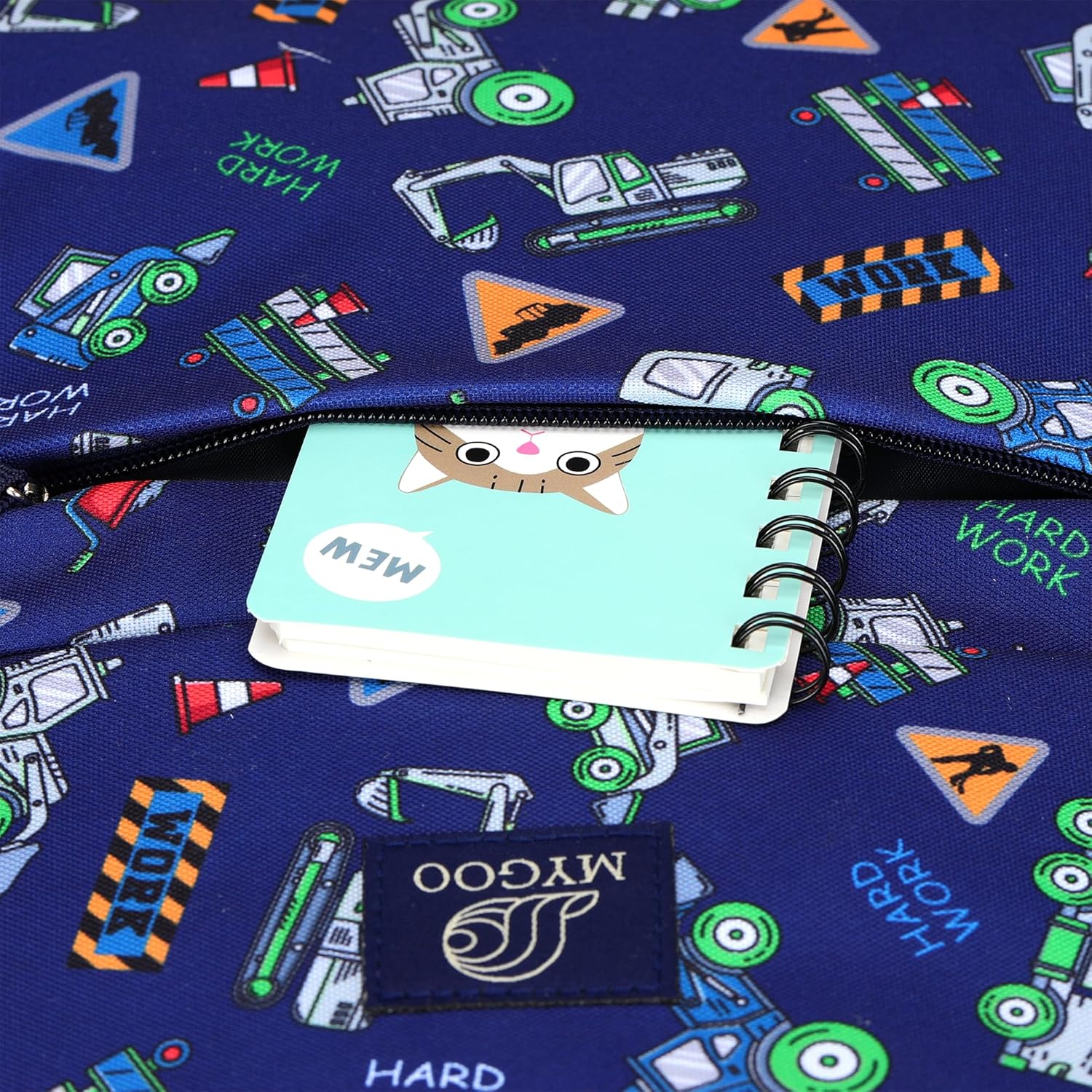 Boys Educational Backpack | Euclid Collection School Bookbag | 17 inch Height 24L | Truck Blue - Image 9