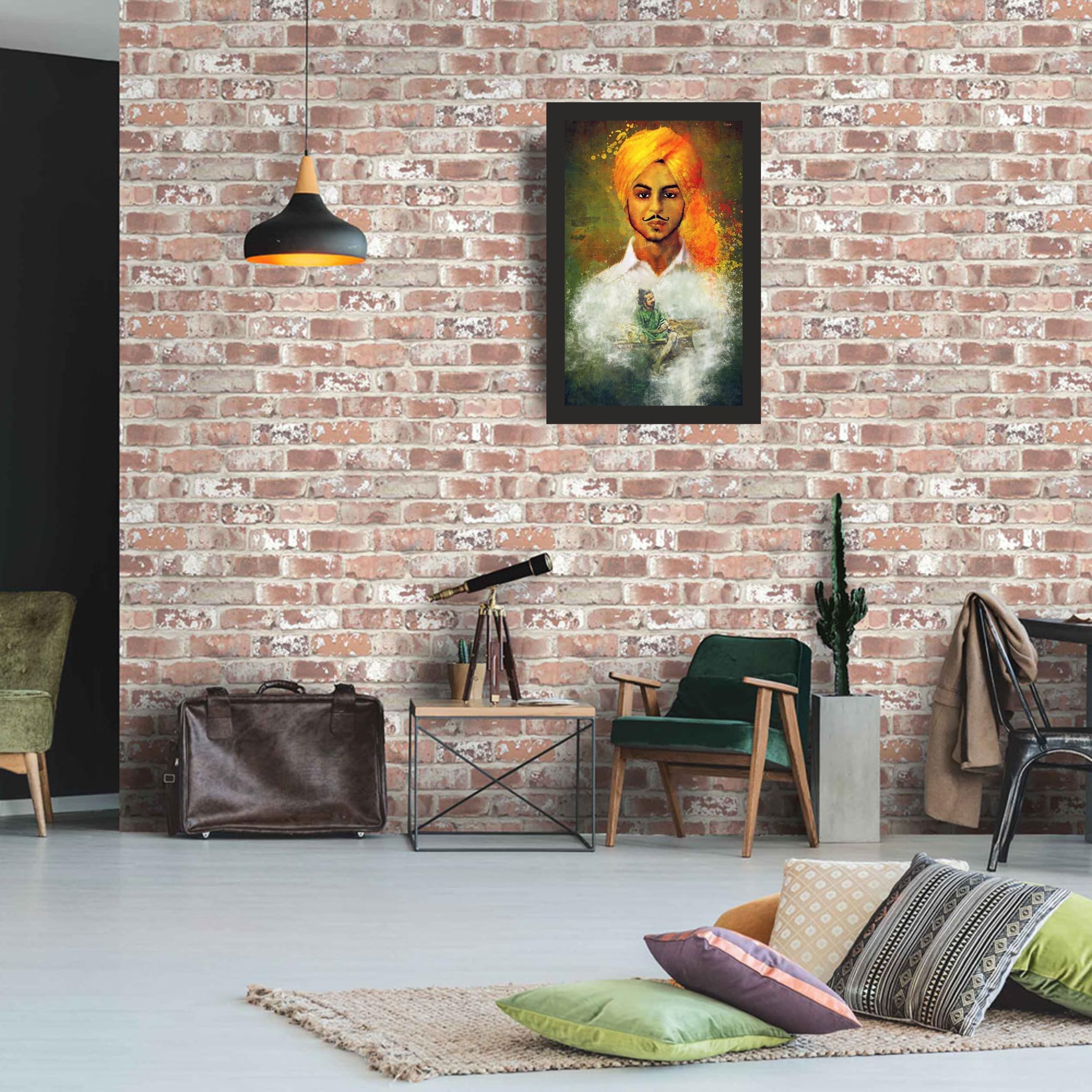 Turbaned Freedom Fighter Portrait Wall Art
