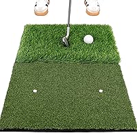Vista 1 de Premium Golf Hitting Mat, 10mm Foam Padding with Rubber Backing Golf Mat, Golf Practice Mat for Indoor and Outdoor Training