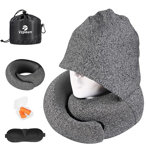 Vzpeun Travel Pillow - Hooded Neck Pillow
