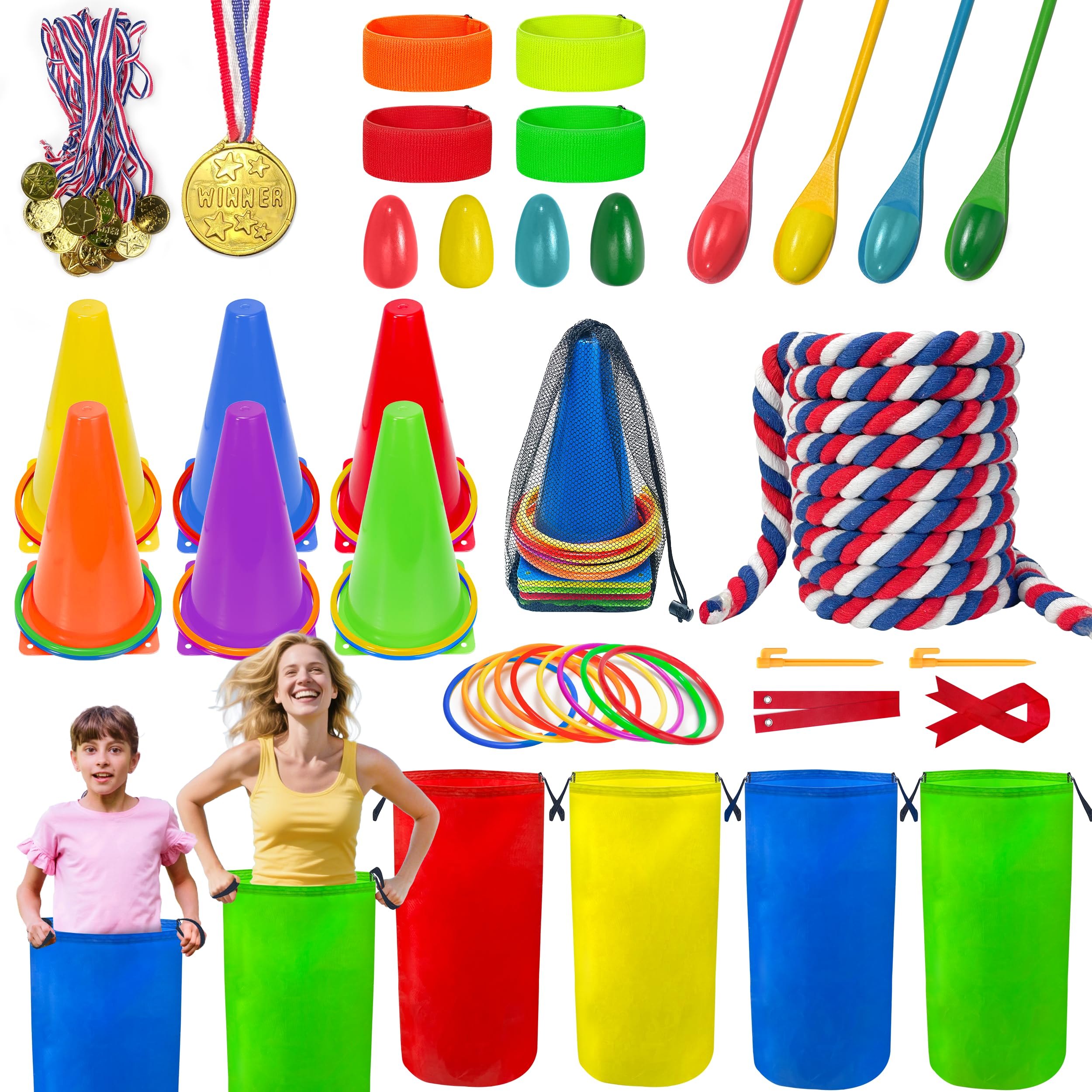 Photo 1 of LINAYE Field Day Game Set - Carnival Lawn Yard Picnic Family Reunion Games