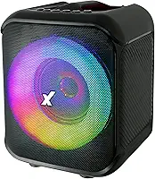 Amvox Caixa de Som Amplificada ACA 150 POP – 150W RMS, Bluetooth, Iluminação LED, Rádio FM, Entrada USB/TF, Bateria de até 4h