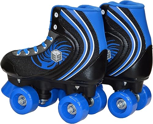 Miniatura 4 de Epic Rock Candy - Patines de cuatro ruedas con 2 cordones (negro y azul)