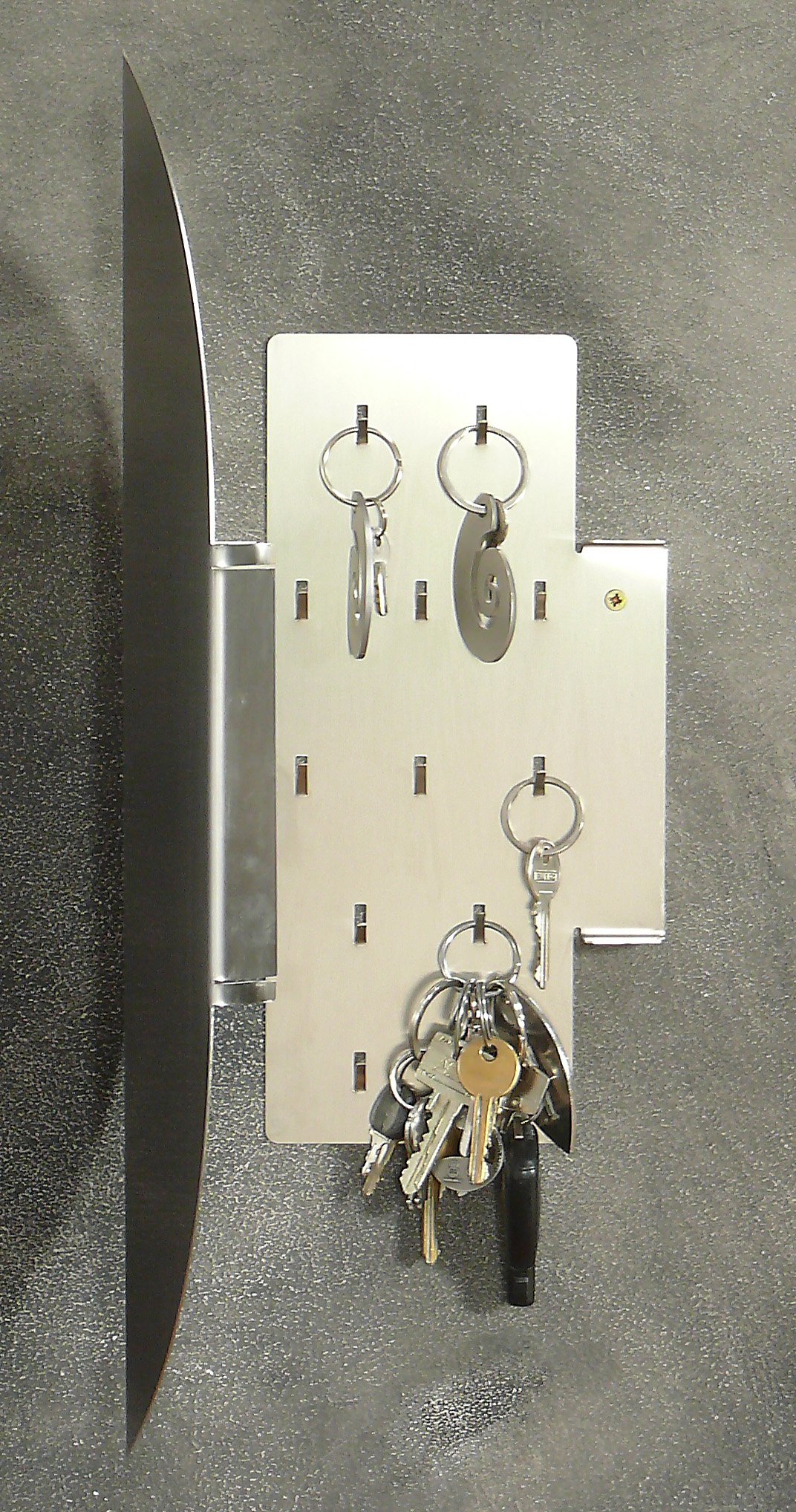 Schlüsselkasten, Schlüsselschrank, Schlüsselbrett. erhältlich in poliert, matt gebürstet und wild gebürstet. Made in Germany (matt gebürstet)