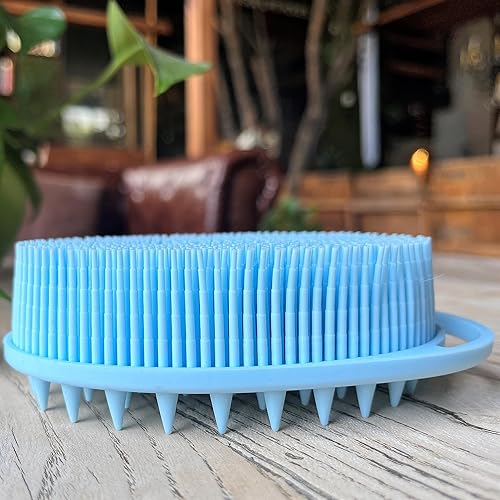 Miniatura 113 de Cepillo sensorial prémium para niños o autismo, exfoliante corporal de silicona suave, cepillos 2 en 1 para terapia ocupacional, esponja