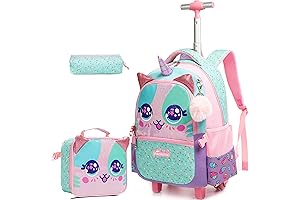 Mochila unicornio rodable para niñas