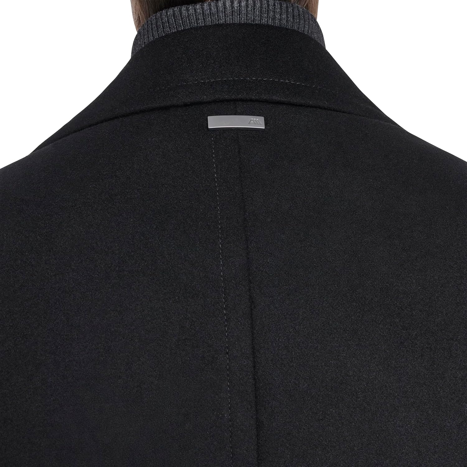 Andrew Marc Men's Attached Rib & Jersey Mixed Inner Bib