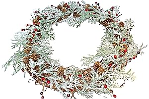 WreathsbyGisselle 18 INCH RED BERRY CHRISTMAS WREATH
