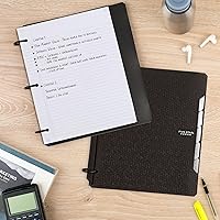 Vista 8 de Five Star Flex - Cuaderno recargable + aplicación de estudio, papel rayado universitario y carpeta de anillos TechLock de 1 pulgada con bolsillos
