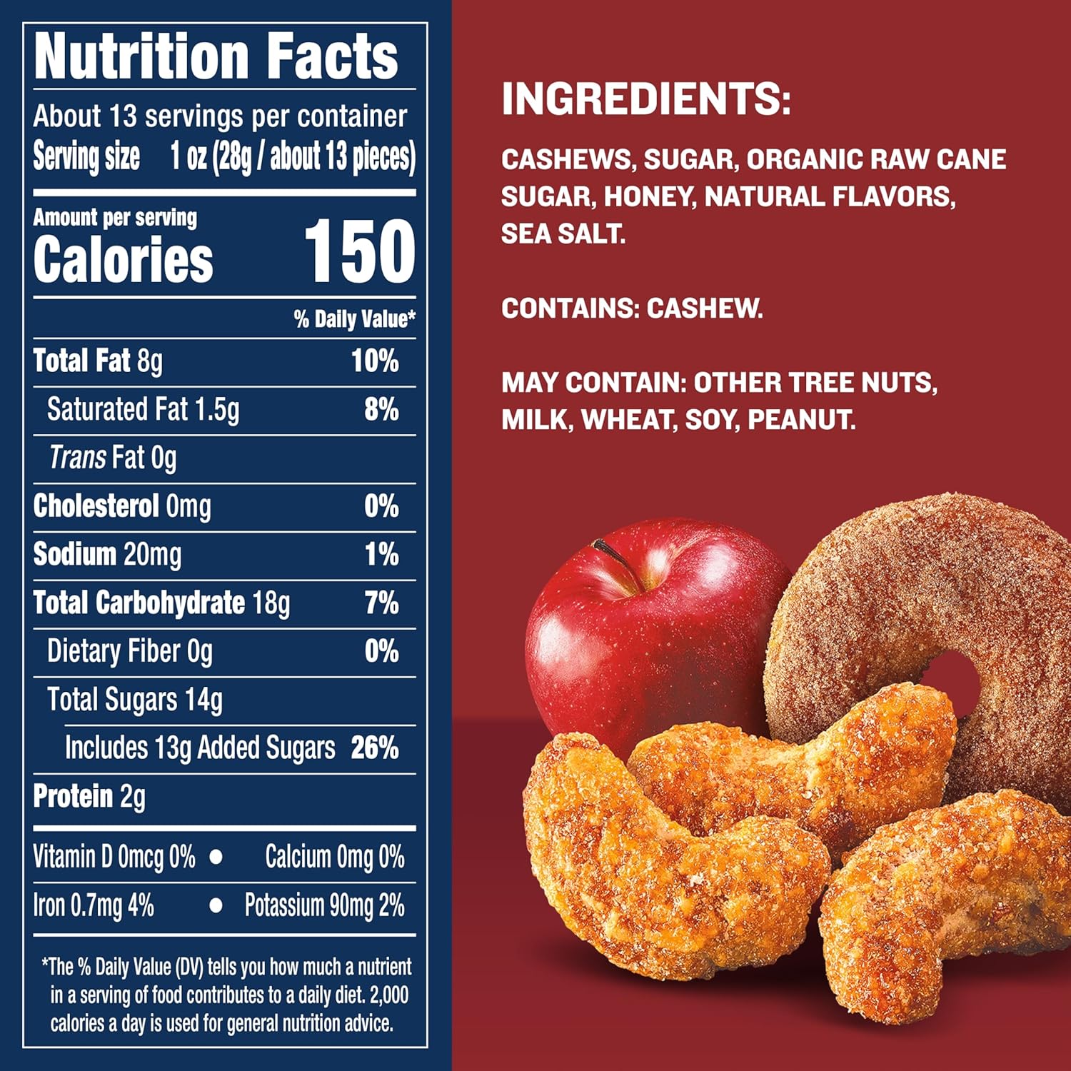 PLANTERS Apple Cider Donut Cashews 13oz