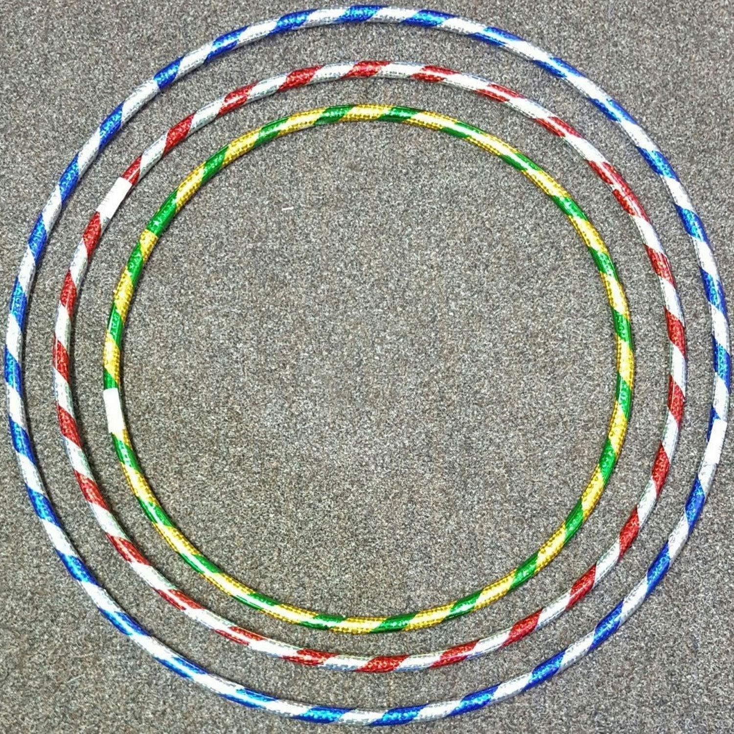 FlickBuyz-3 SIZES kids adult Weight Loss Sports hoola Hoop Series With Sharpener Exercise Fitness Gym Workout Small,Medium & Larg