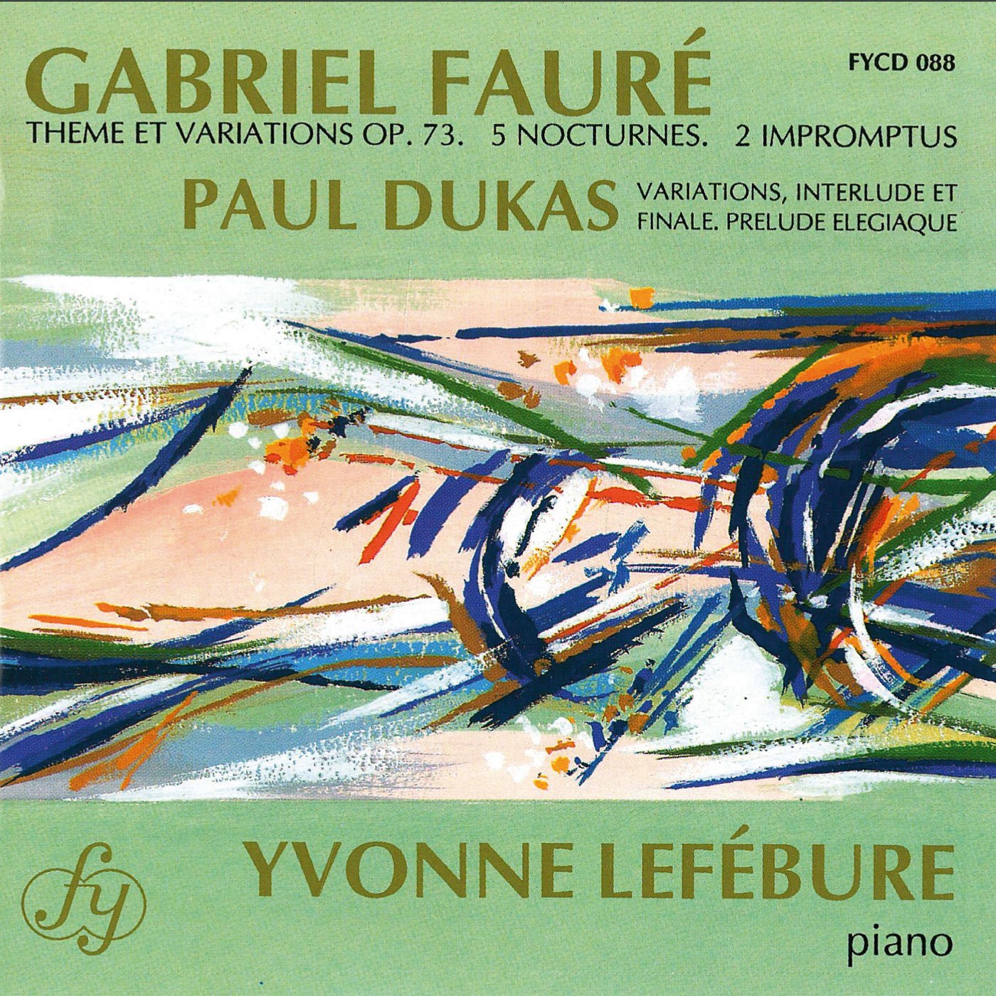 Nocturnes/Impromptus (+Dukas) Piano [Audio CD]