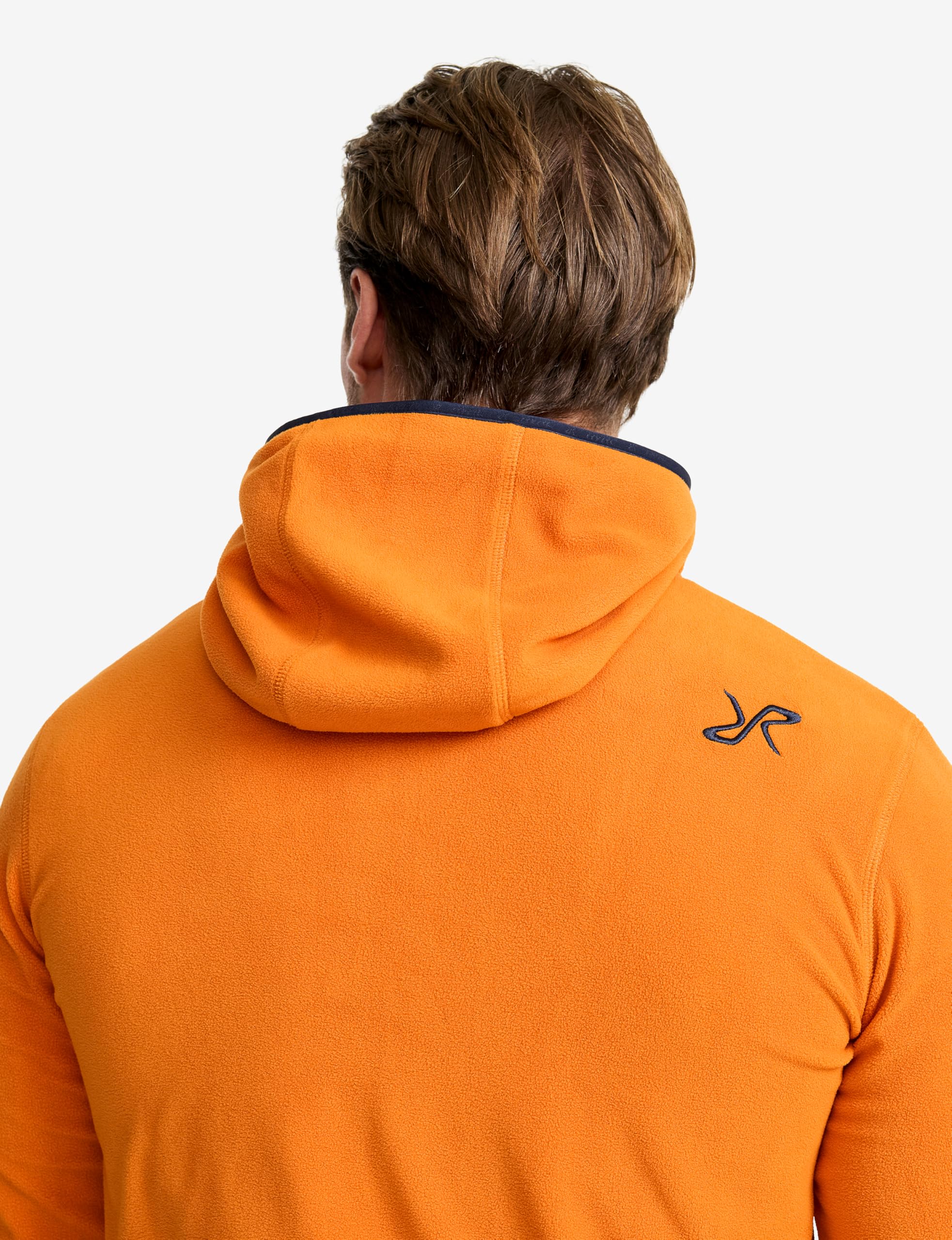 RevolutionRace Hiker Fleece Hoodie para Hombre, Sudadera con capucha de forro polar ligera y elástica