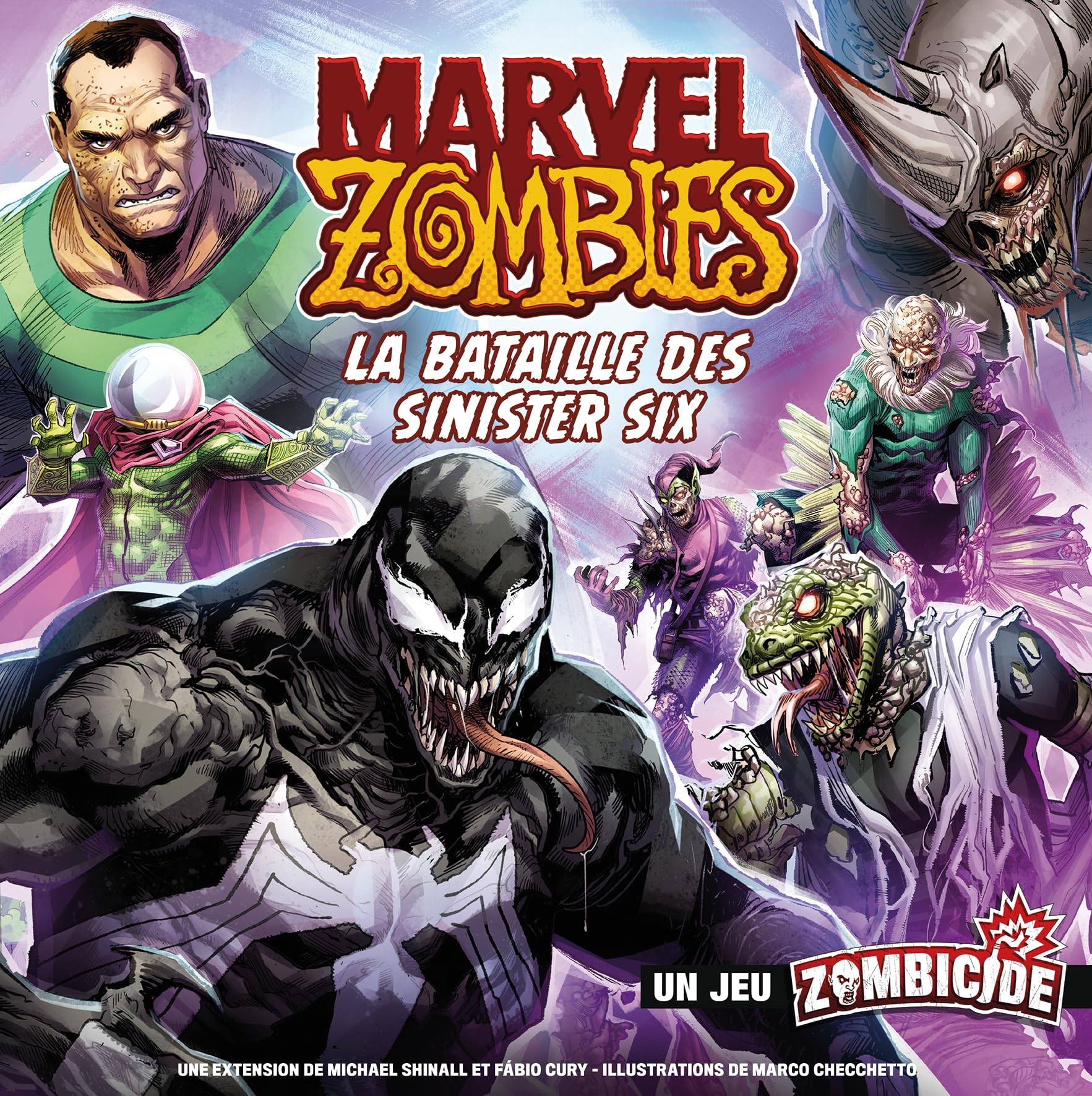 Asmodee - Cmon – Marvel Zombies Erweiterung: Die Schlacht der Sinister Sechs – EIN Zombizid-Spiel – Gesellschaftsspiele mit Figuren – Kooperative Spiele für Erwachsene und Kinder ab 14 Jahren