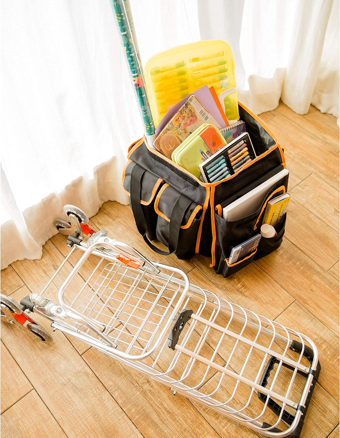 Get Special Price Hereinway Foldable Shopping Cart Portable Grocery Cart Utility Lightweight Stair Climbing Cart with Rolling Swivel Wheels and Removable Waterproof Canvas Removable Bag Flash Deals - 80% OFF Hereinway Foldable Shopping Cart Portable Grocery Cart Utility Lightweight Stair Climbing Cart with Rolling Swivel Wheels and Removable Waterproof Canvas Removable Bag