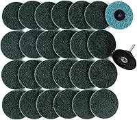 Vista 10 de S SATC 25 piezas de discos de lijado de 2 pulgadas con bloqueo de rollo, discos de cambio rápido para acondicionamiento de superficie