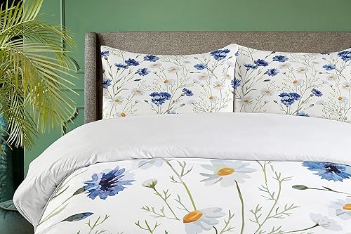 Miniatura 141 de Ambesonne Juego de funda de edredón de brújula, ilustración de mapa del mundo, marinero marítimo, equipo de vida monocromático, juego de ropa