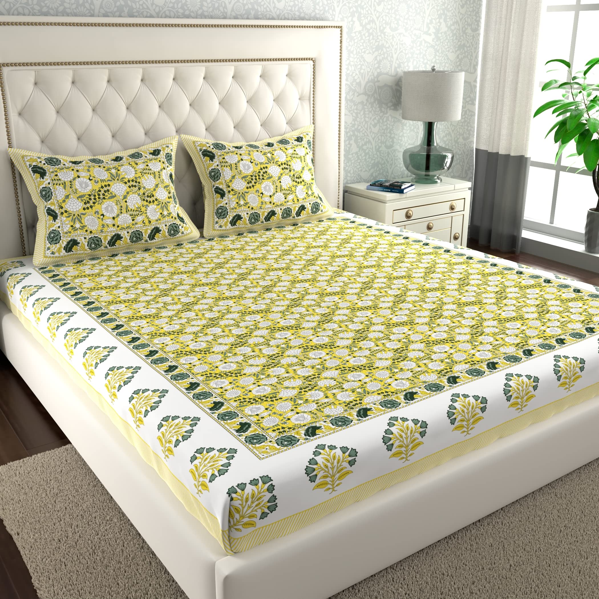 See full amazon price history chart for La Verne140 TC 100% Cotton King Size Jaipuri Rjasathani Print Bedsheet with 2 Pillow Covers Cotton-10_P (Yellow) La Verne140 TC 100% Cotton King Size Jaipuri Rjasathani Print Bedsheet with 2 Pillow Covers Cotton-10_P (Yellow) (B0C5JLPPYN) Amazon Price History, Amazon Price Tracker