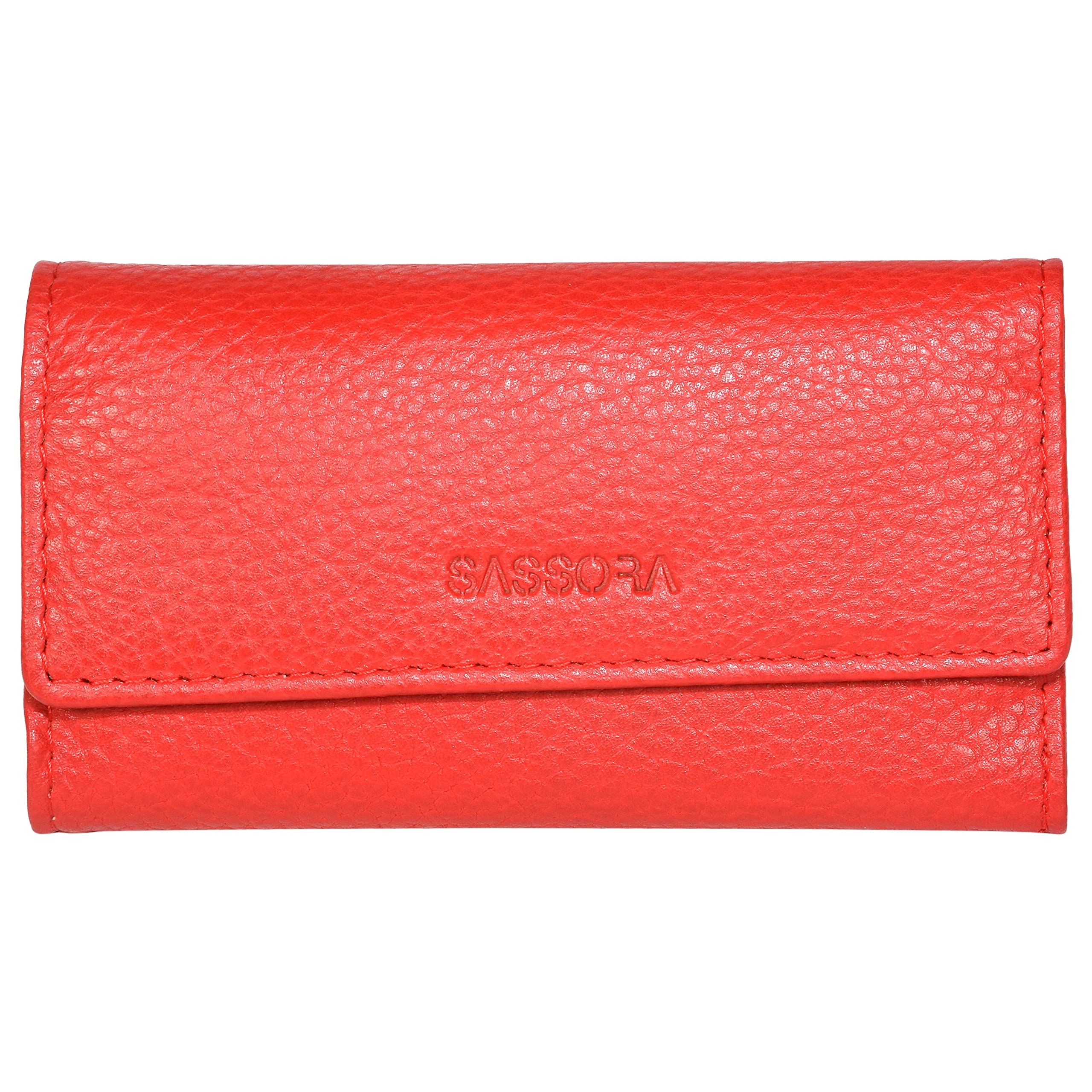 Genuine Leather Small Red Unisex Key Case for Everyday Use Purpose-image-20