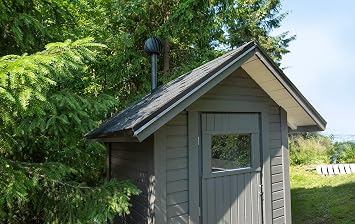 Biolan Wind Turbine Rooftop Vent, 75mm, Black, Modern, Off-Grid Venting for Composting Toilets