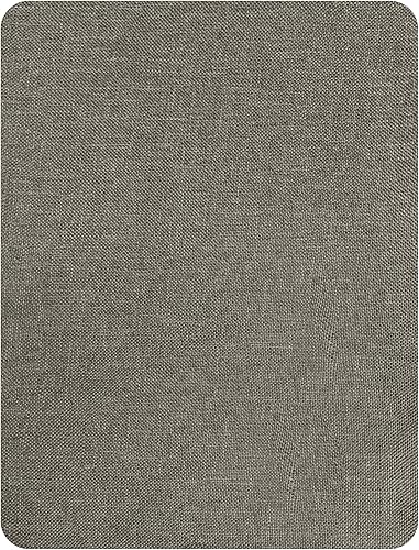 Vista 424 de Parches de reparación de lino grueso, parches de tela de lino autoadhesivos, 8 x 11 pulgadas, 2 unidades, multicolor, se pueden utilizar