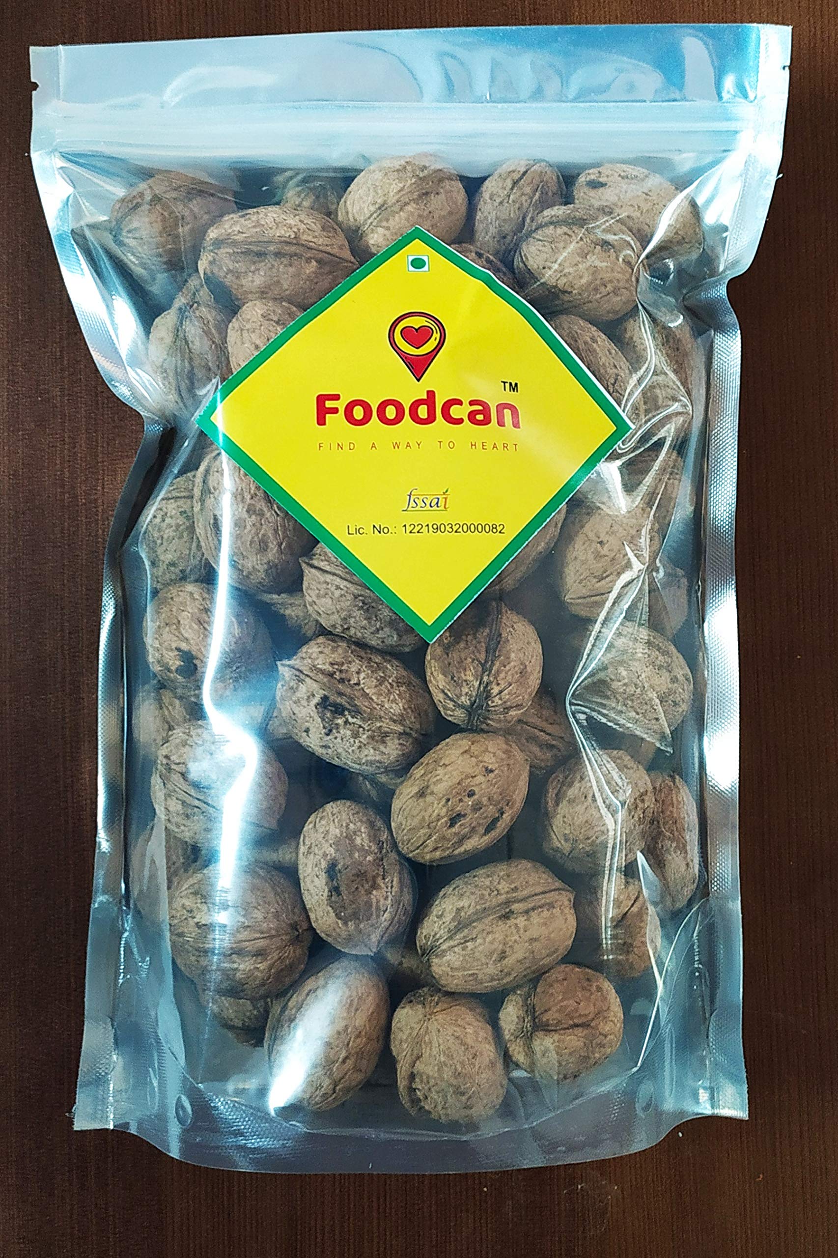 Foodcan Walnut InShell Dry Fruits Kashmiri Akhrot withshell, 1Kg
