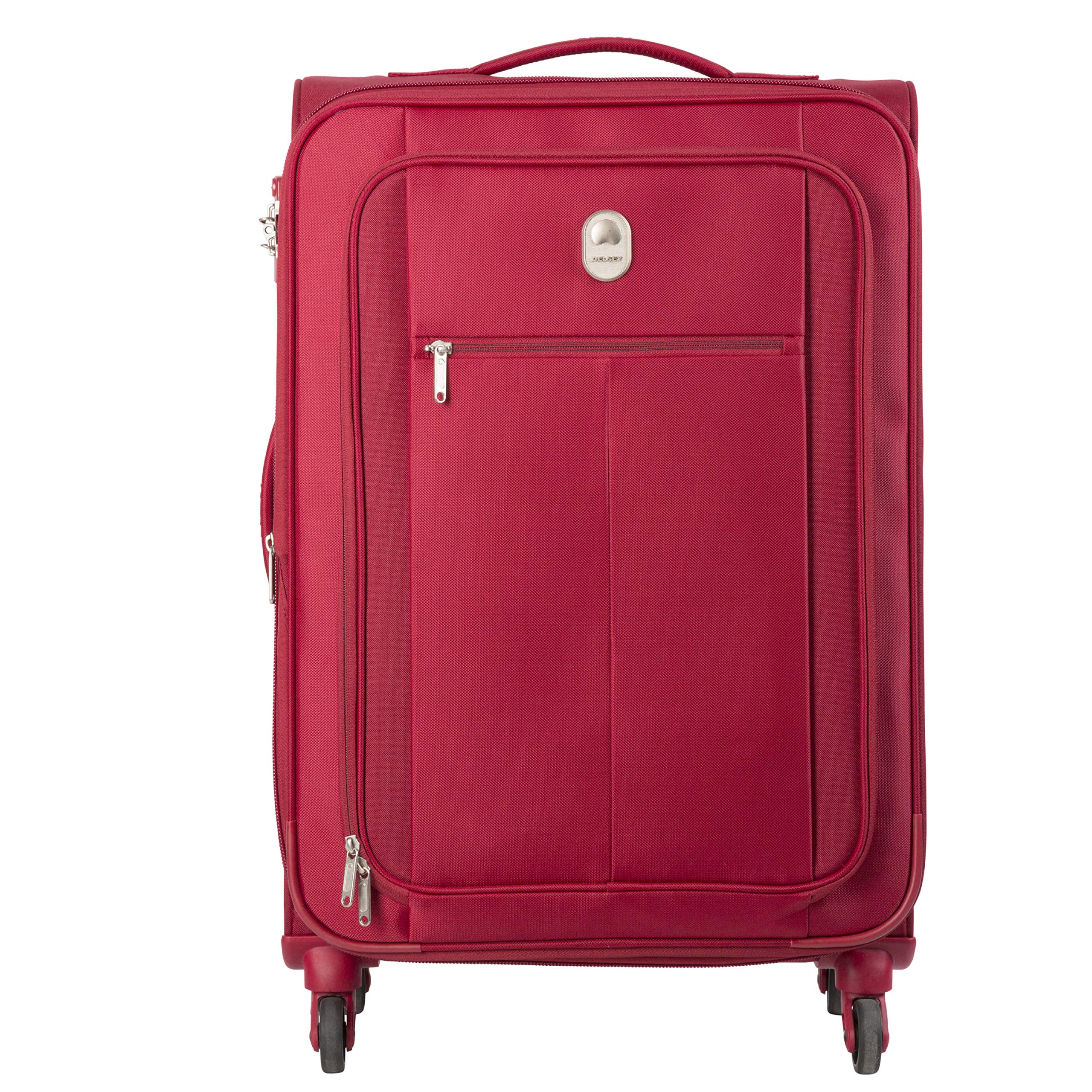 Polyester 61 cms Red Softsided Suitcase (Pin Up 5)-image-31