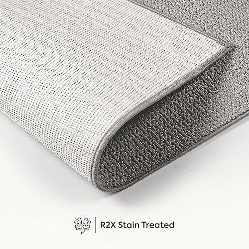 Miniatura 6 de Furnish my Place Alfombra de felpa moderna de dos tonos con patrón de rayas contemporáneo, diseño abstracto abstracto, hecho en Estados Unidos