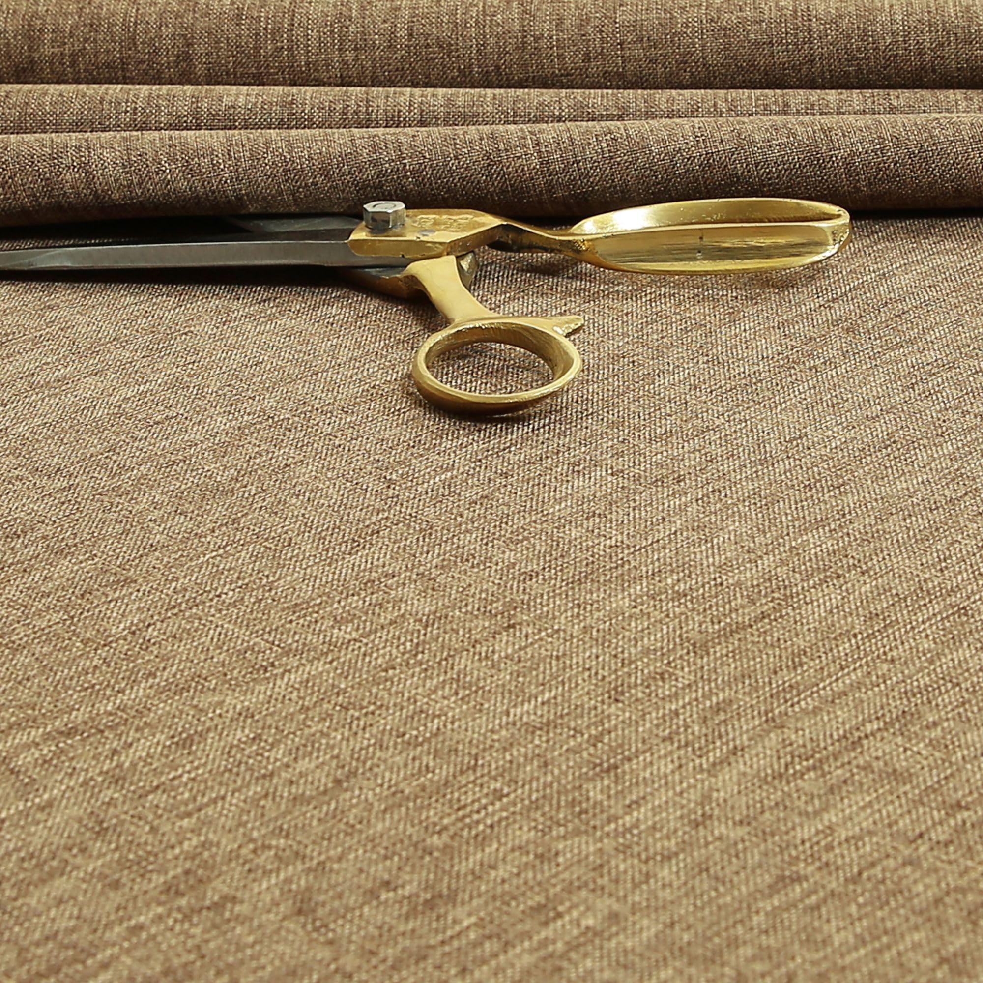 Redbrick Mill Fabrics Flame Retardant Upholstery Fabric by The Metre, Hard Wearing Lightweight Material for Interiors, Curtains and Cushions, Taupe Brown (135cm Width) โ image 1