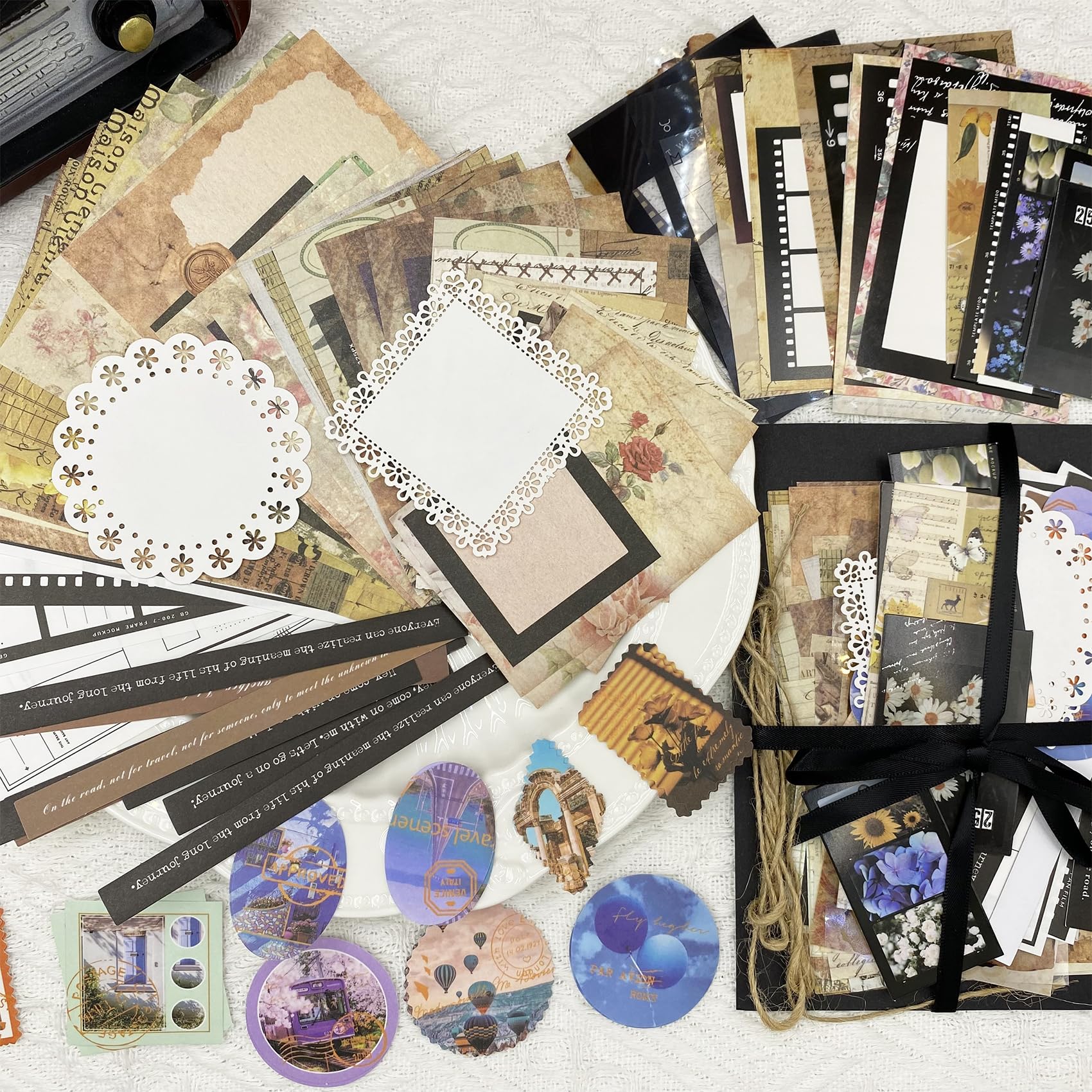 【80サイズ】素材大量詰め合わせ 紙もの コラージュ素材 紙もの Amazon.co.jp: コラージュ 素材 デザインペーパー 詰め合わせ