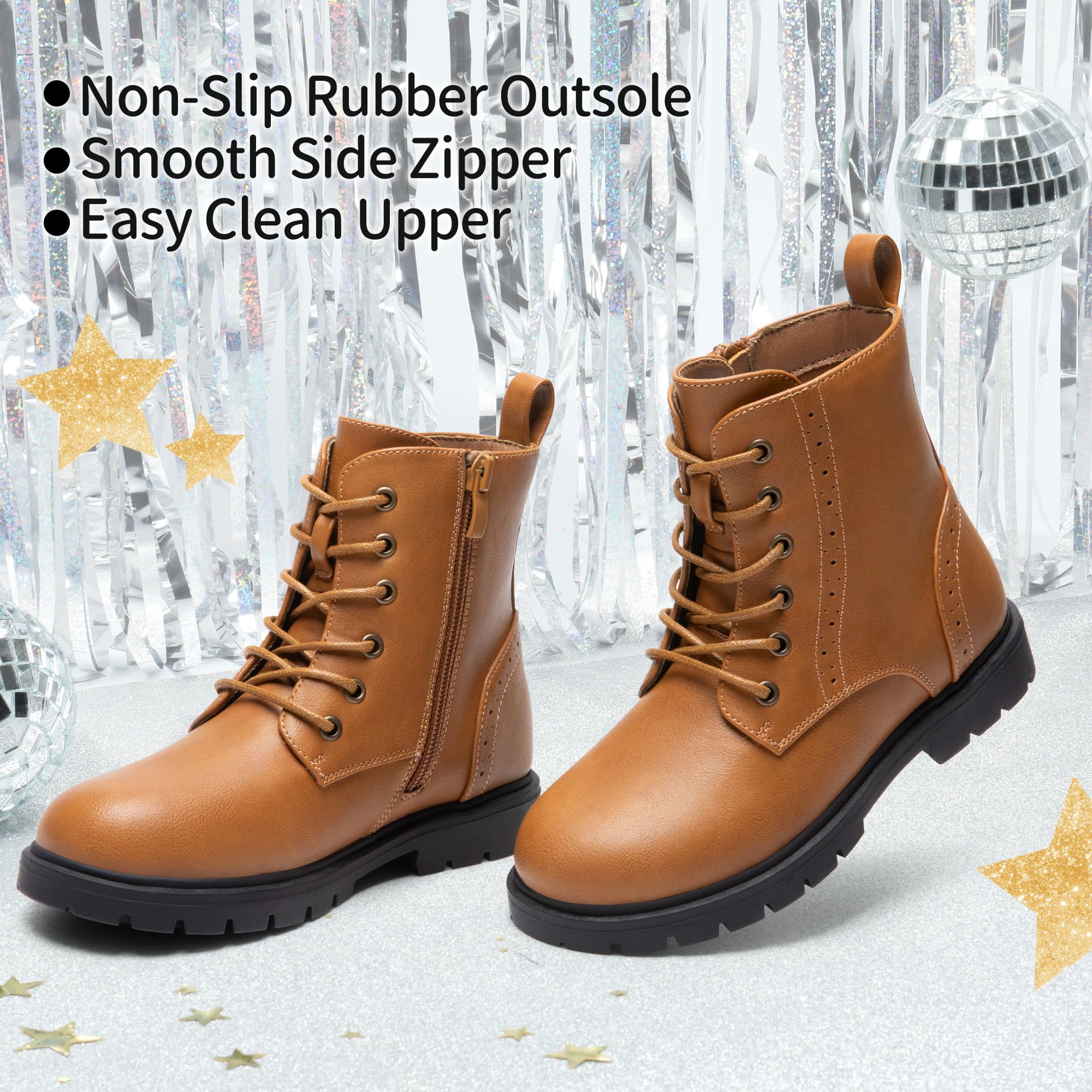 DREAM PAIRS KIDS Botas de Nieve Invierno Niñas Niños Moda con Cremallera Suela Antideslizante KBO211