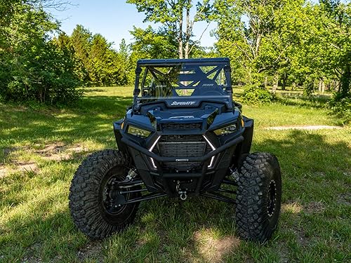 Miniatura 4 de SuperATV Placa de enganche delanterogancho de remolque delantero para Polaris RZR XP Turbo  XP 4 Turbo 2019+ 2019 - Incluye grillete de 12 pulgada