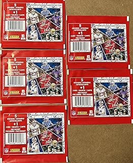 2024 Panini Football Sticker and Card Collection Gift Lot 5 Sealed Packs 25 Stickers and 5 Cards Total Possible Rookies and Stars Patrick Mahomes, Jayden Daniels, Caleb Williams and Drake Maye Plus