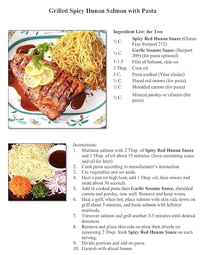 Miniatura 9 de Starport Foods Salsa roja picante Hunan - Sin gluten, vegetariana, 1 galón, peso neto, 8.9 libras, (142 onzas)