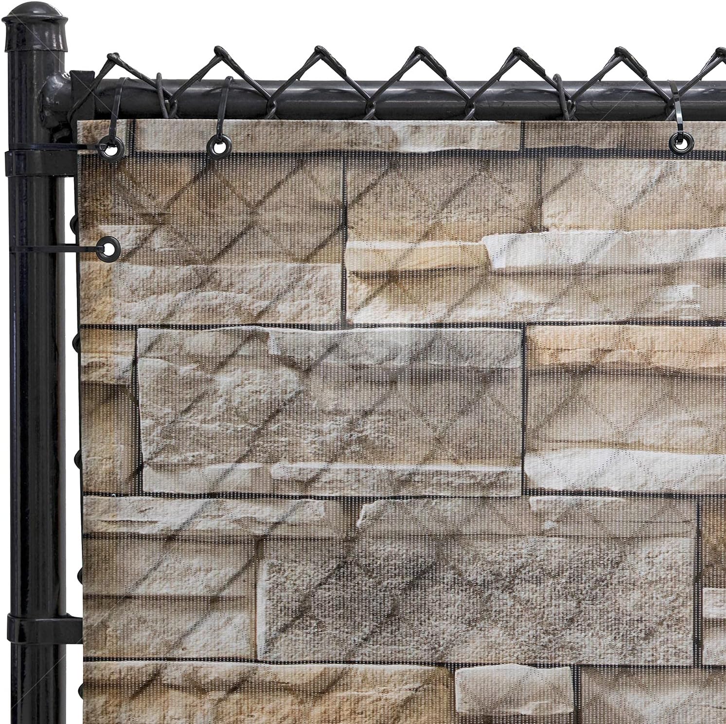 Bluff Sandstone Scenic Designer Fence Screen (6ft x 25ft)