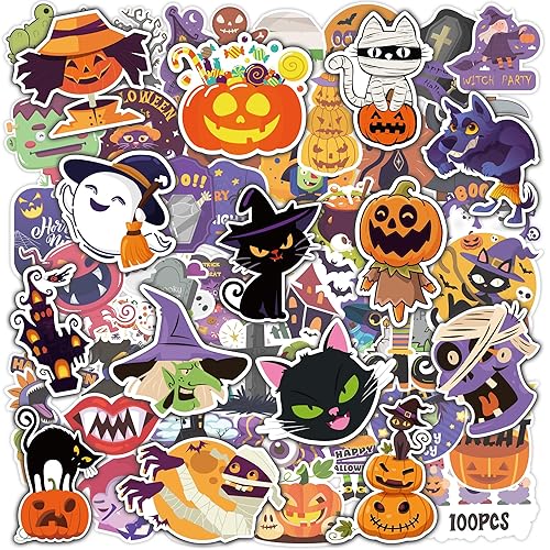 OHOME Halloween Stickers | 100 PCS Halloween Party Favors -