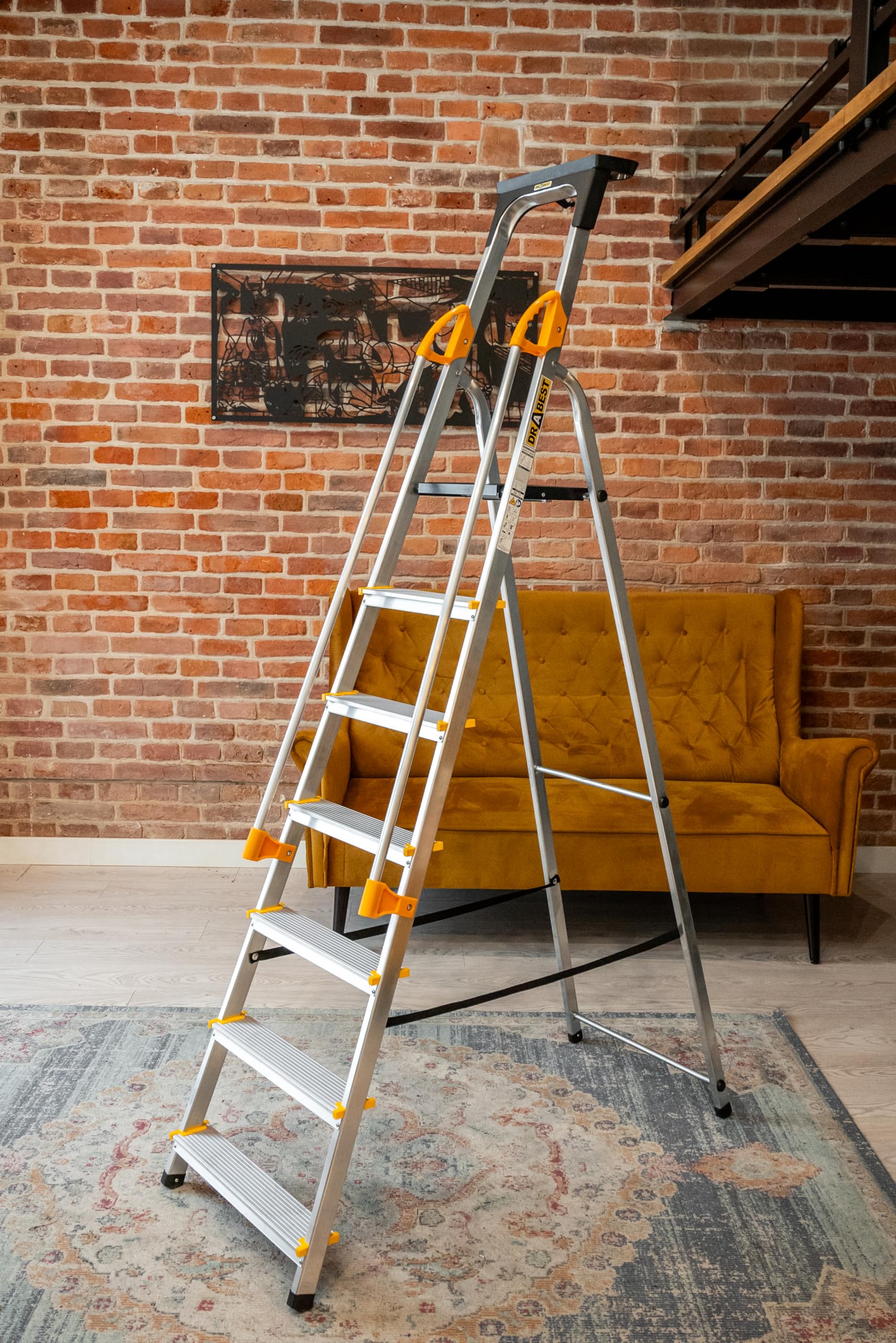 Enkele trapladder / 7 treden - Enkel oploopbare trappen