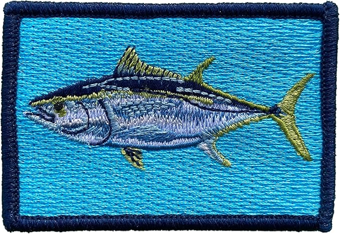 Gadsden and Culpeper 2"" x 3"" Bluefin Tuna Sportfish Tactical Patch - Blue