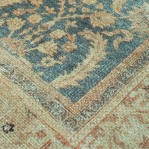 Miniatura 5 de Adiva Rugs Alfombra de área redonda lavable a máquina con respaldo antideslizante para sala de estar, dormitorio, cuarto de baño, cocina, impresión