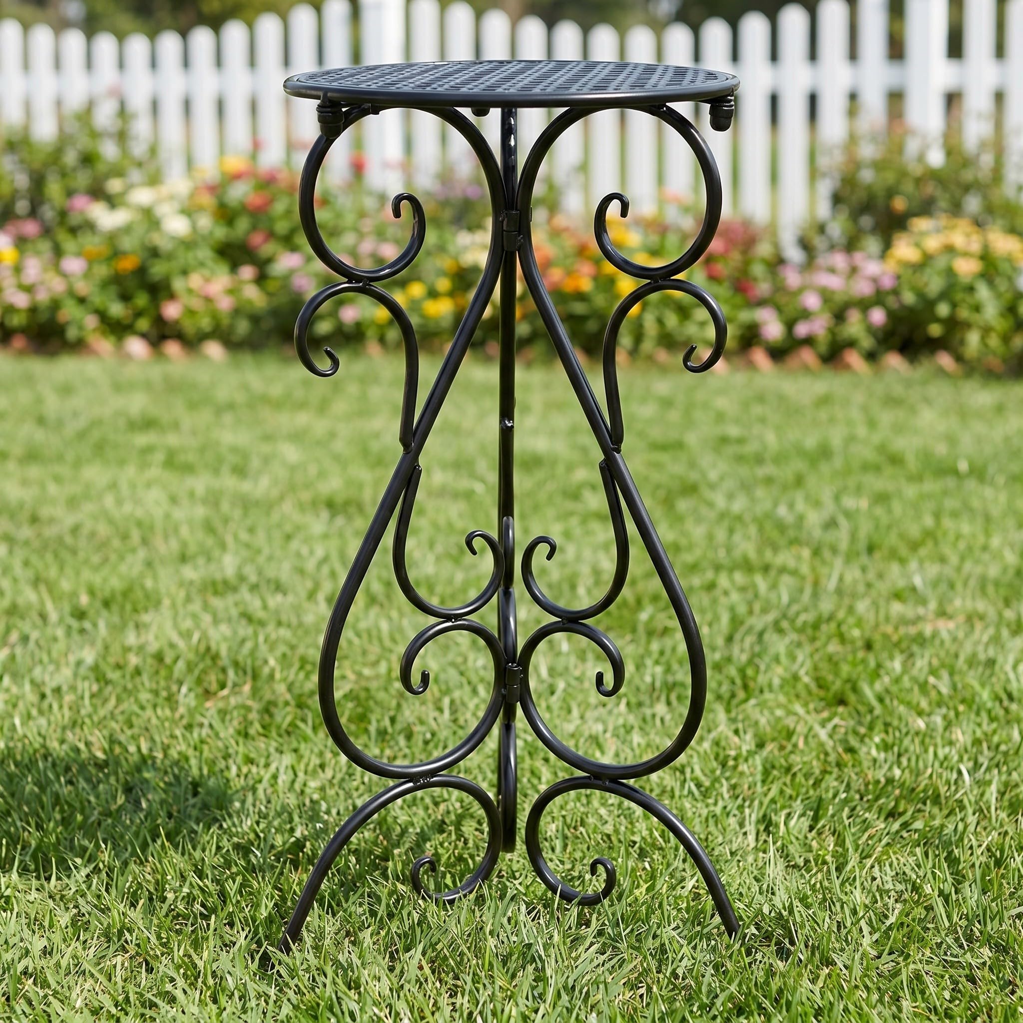 Toddmomy Soporte para bebedero de pájaros para exteriores | Mesa de metal para bebedero de pájaros de 56 cm de altura | Soporte con 3 patas estables para maceta individual, ideal para patio,