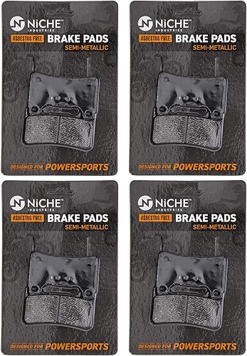 Miniatura 7 de NICHE Juego Pastillas de Freno para Honda CBR1000RR CBR600RR CBR600RA 06455-MEL-D22 06455-MEL-D23 Delanteras Semimetálicas