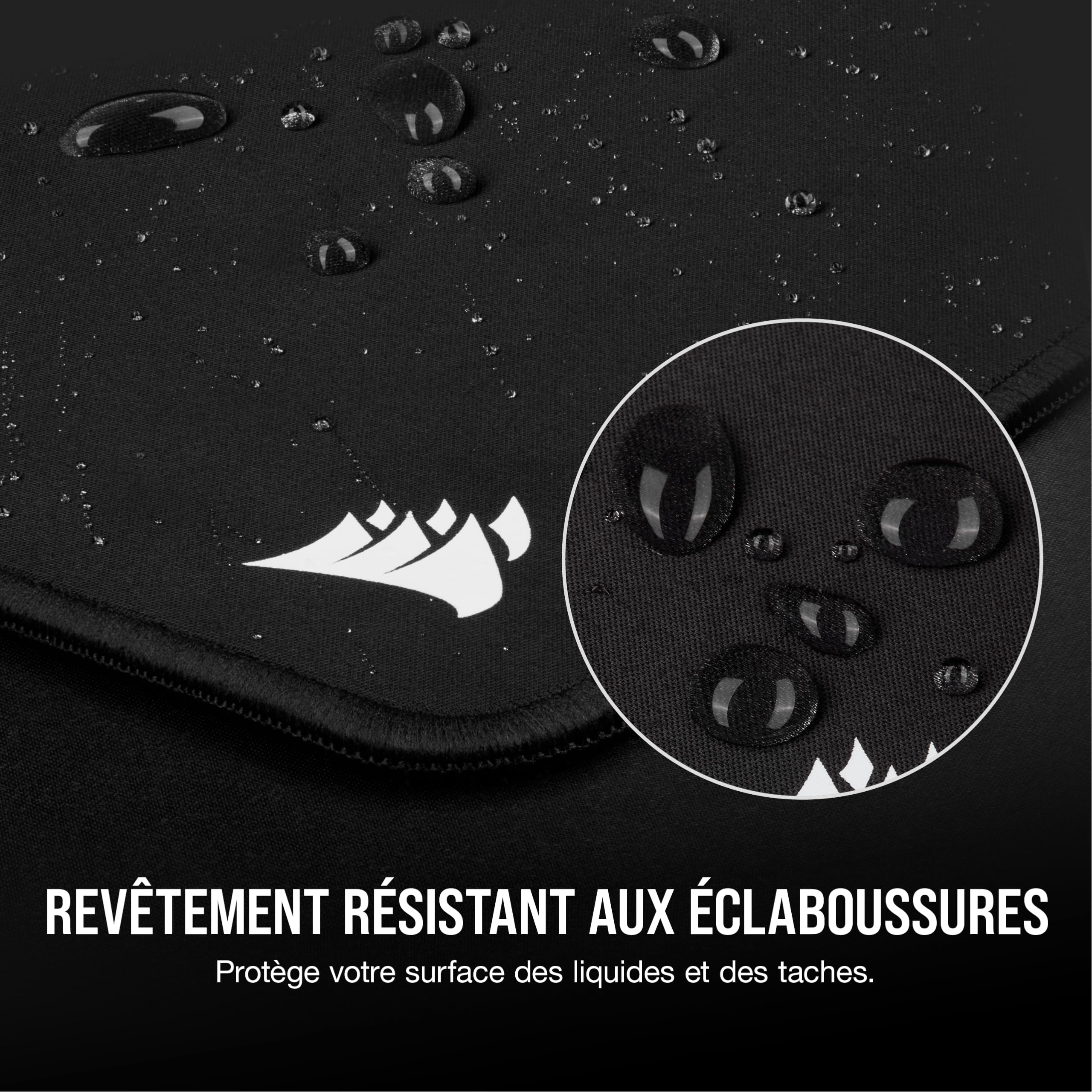 Corsair MM350 Pro Tapis de Souris Gaming – Élargi XL – Noir | 93 cm x 40 cm, micro-tissé, caoutchouc aiguilleté épais 4 mm, base en caoutchouc texturé antidérapant
