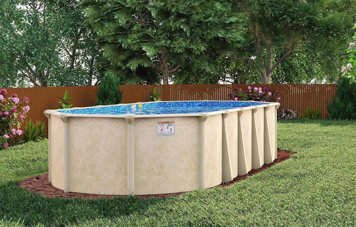 Embassy 41' x 21' Sunnylea Oval Above Ground Pool, Mardi