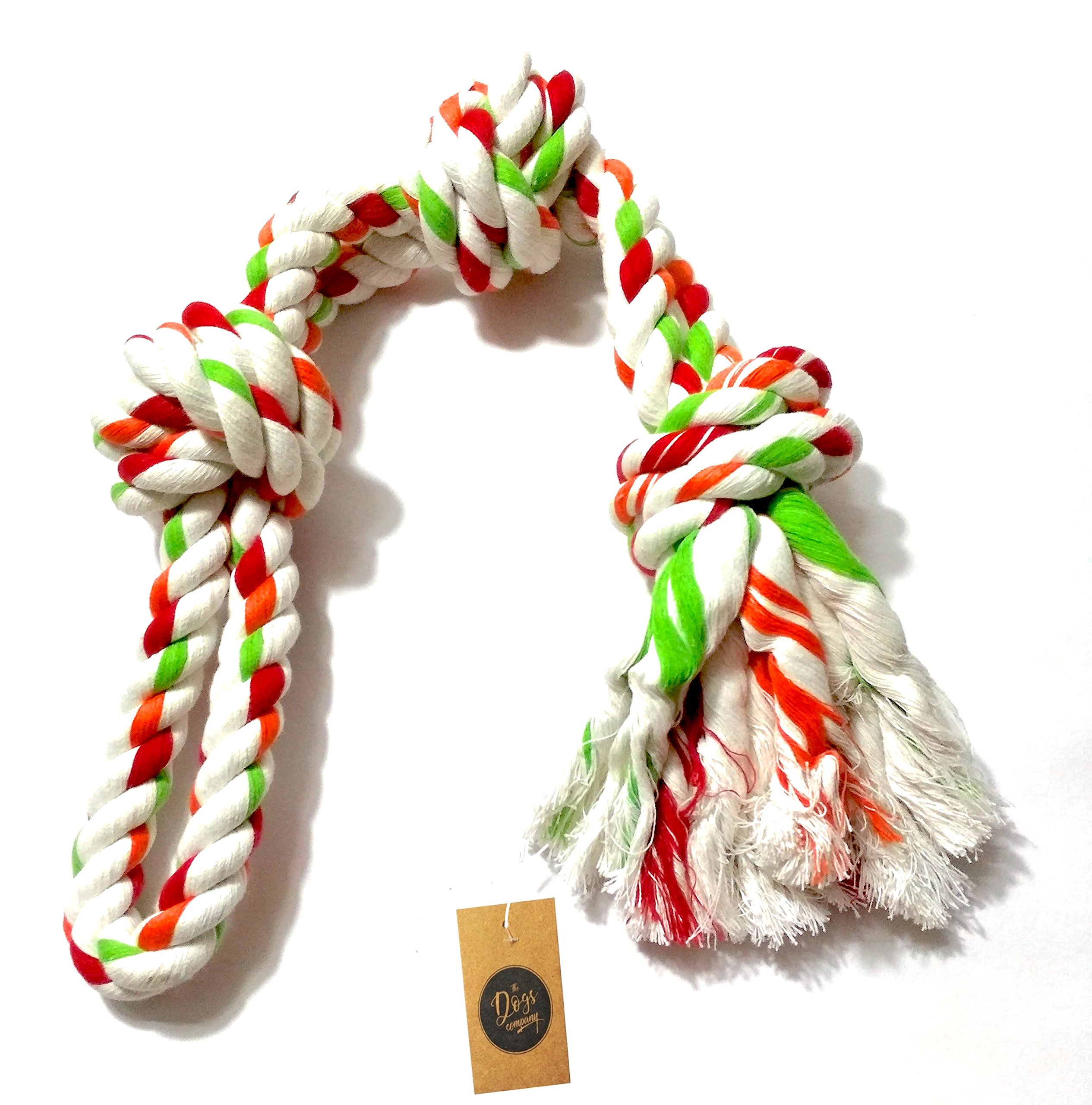 The Pets Company Cotton Dog Loop Tug Rope Chew Toy, Puppy Teething Toy, 24 inches, Color May Vary (B07CNZGWF8) Amazon Price History, Amazon Price Tracker