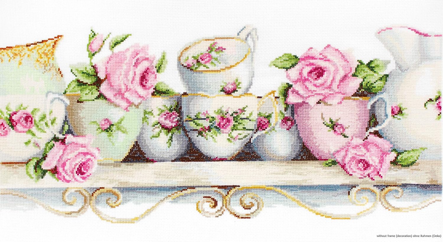 Luca-S Counted Cross Stitch kit Assorted China Aida 39.5x18.5cm