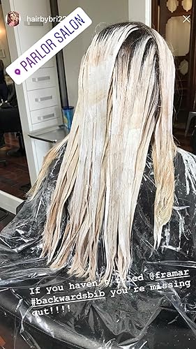 Miniatura 5 de FRAMAR Capas desechables para cortar el cabello, protege a los clientes, capas y sillas desechables para peluquería, capa de tinte para el cabello,