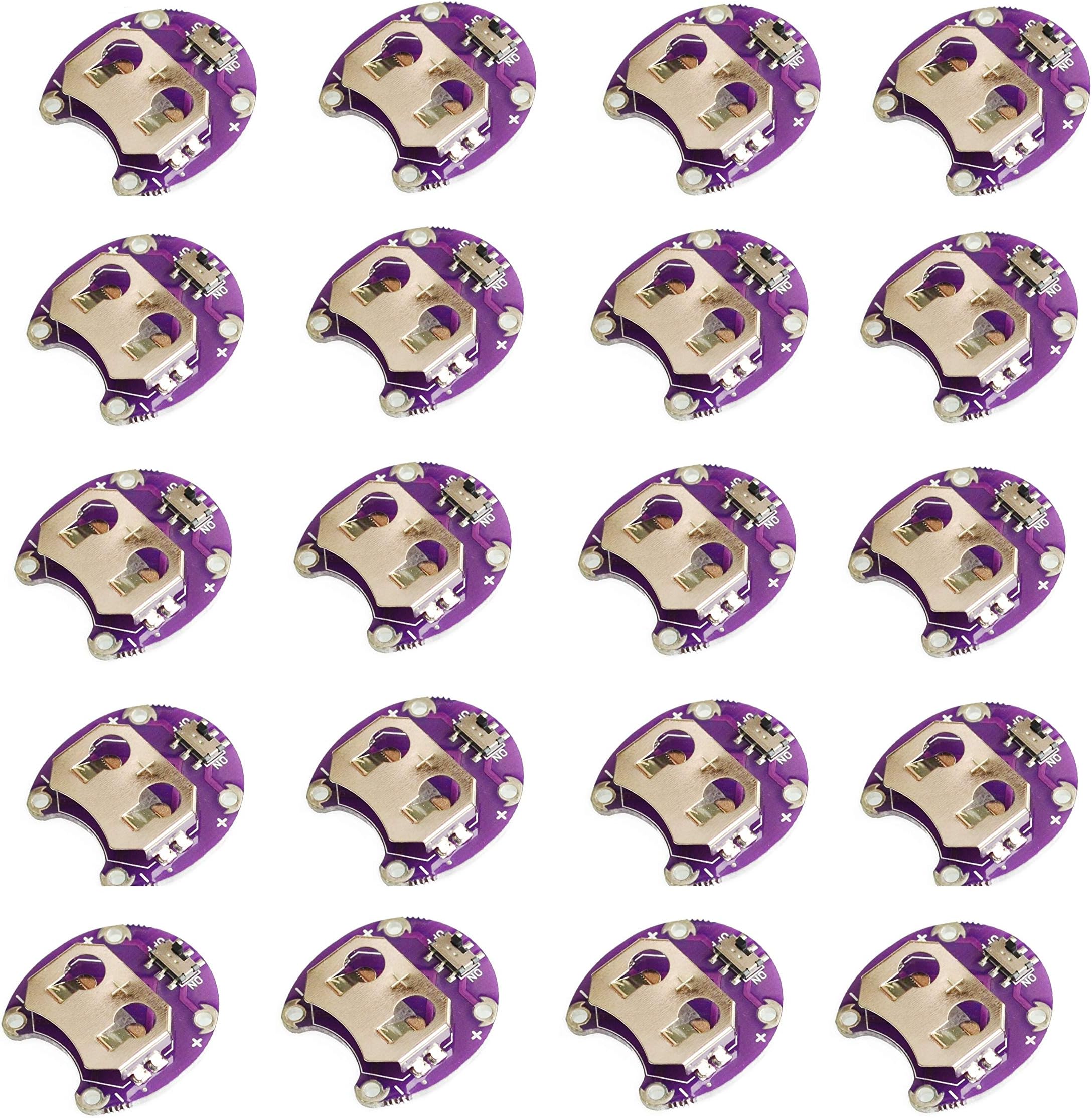 20 PCS/LOT Lilypad Coin Cell Holder CR2032 Mount Module Lily Pad for Arduino Small Slide Switch Board
