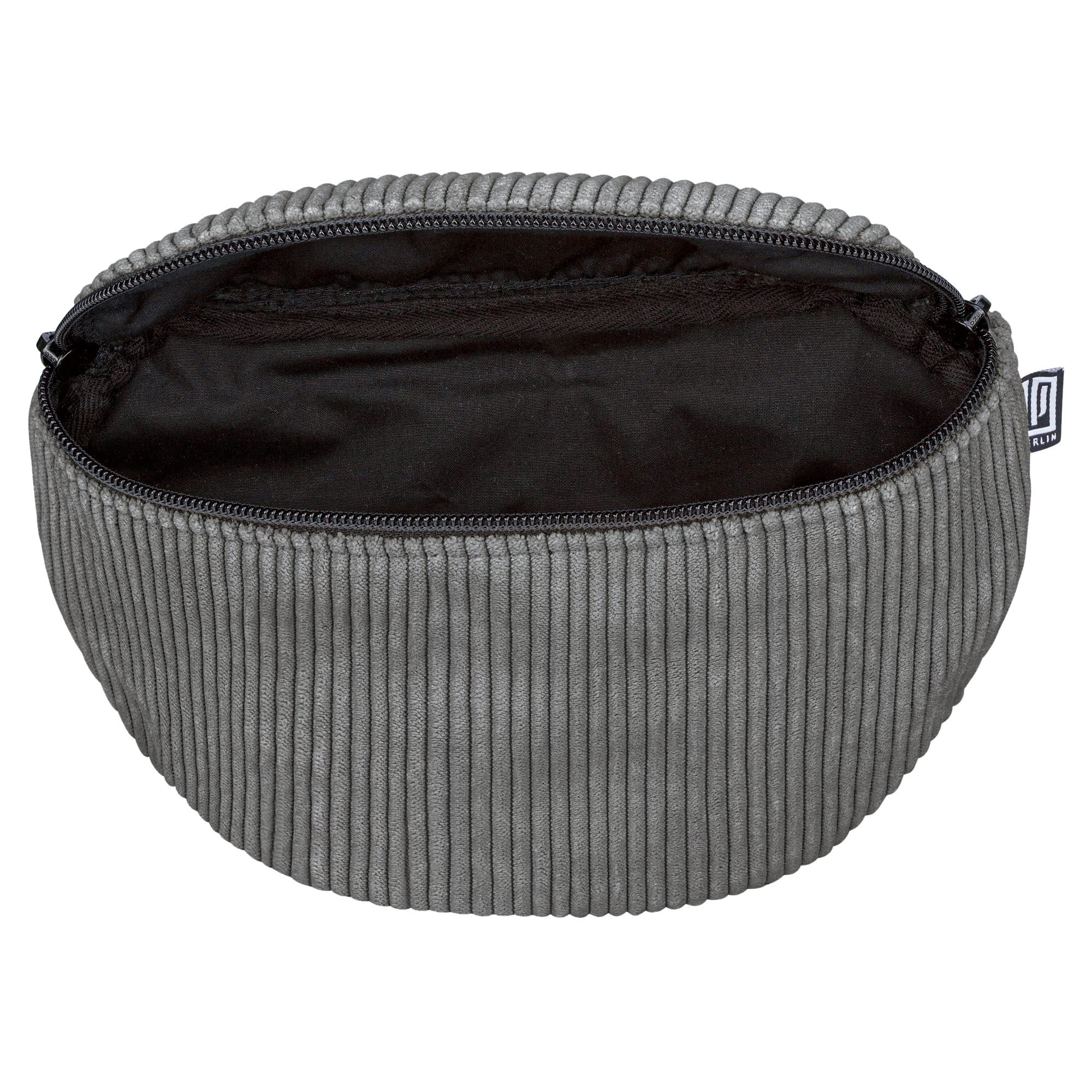 Bauchtasche, Cord Grau, Klassisch, Vegan, Handmade in Berlin für Damen, Herren, Unisex. Hipbag, Crossbody Bag, Schultertasche, Hüfttasche