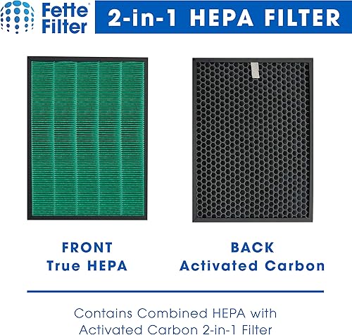 Miniatura 8 de Fette Filter - Filtro de repuesto 400400S para Coway AIRMEGA Max2 400 400S 400 (G) 400S(G) Max2 Green True HEPA y juego de filtros de carbón activo,