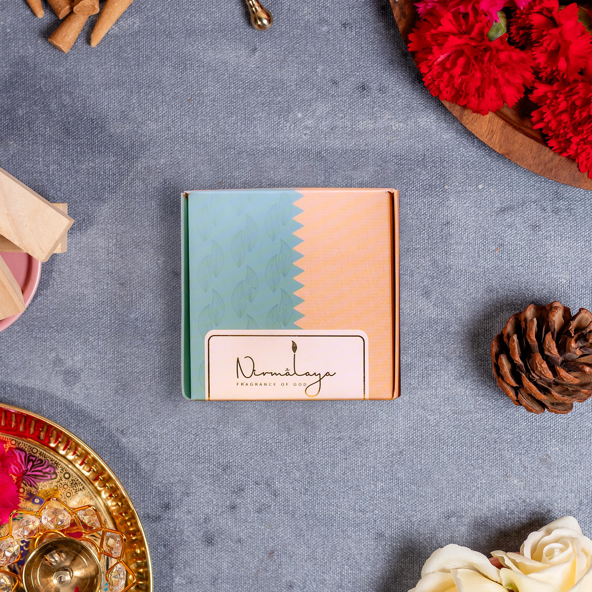 Nirmalaya 100% Natural Forest Wood Incense Cones | Incense Cones (40 Units) | Dhoop Cones for Pooja | Incense Cones for Fragrance